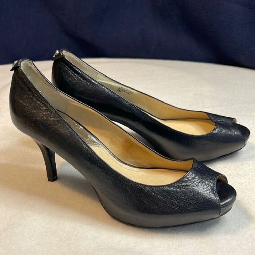 New! Michael Kors peep toe heels